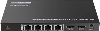 Rozgałęźnik/extender 1x4 HDMI na LAN 4K@30Hz Spacetronik SPH-RL24