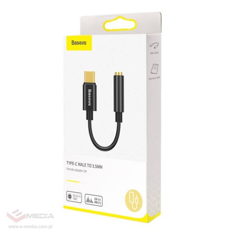 Adapter audio Baseus L54 USB-C + mini jack 3,5mm (czarny)