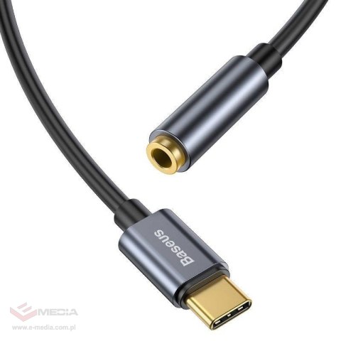 Adapter audio Baseus L54 USB-C + mini jack 3,5mm (szary)