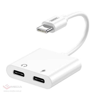 Adapter audio USB-C Remax REMINE (biały)