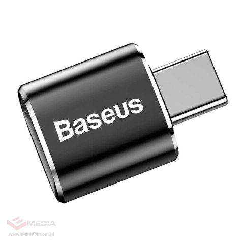 Adapter Baseus USB do USB Type-C 2,4A (czarny)