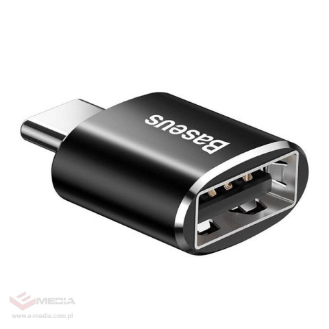 Adapter Baseus USB do USB Type-C 2,4A (czarny)