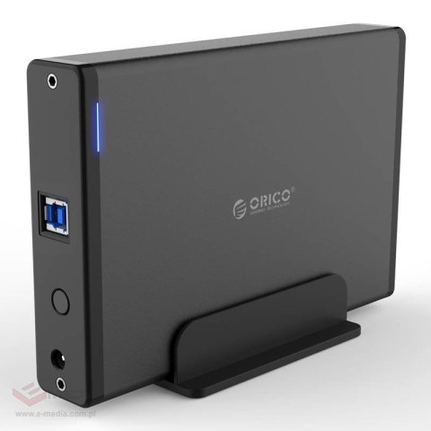 Obudowa dysku HDD 3,5'' Orico, USB 3.0, SATA (czarna)