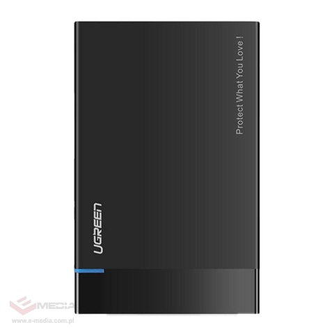 Obudowa zewnętrzna dysku HDD/SSD 2,5" UGREEN US221, SATA, USB 3.0 + USB-C do USB-C 3.1 (czarna)