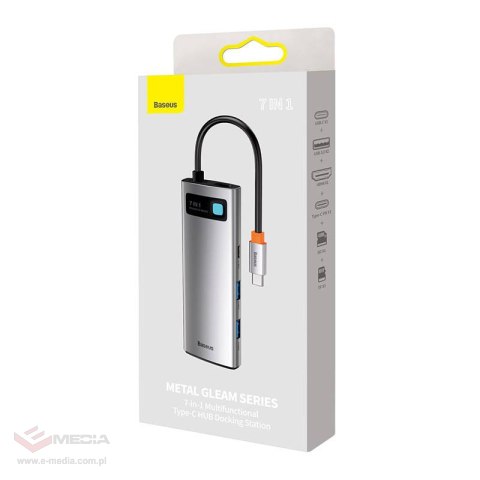 Adapter 7w1 Baseus Hub USB-C na 2x USB 3.0 + HDMI + USB-C PD