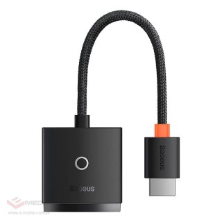 Adapter HDMI do VGA Baseus Lite Series z audio (czarny)