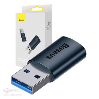 Adapter USB-A do USB-C Baseus Ingenuity OTG (niebieski)