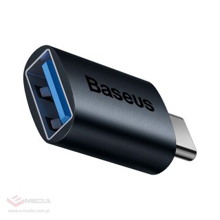 Adapter USB-C do USB-A Baseus Ingenuity, OTG (niebieski)