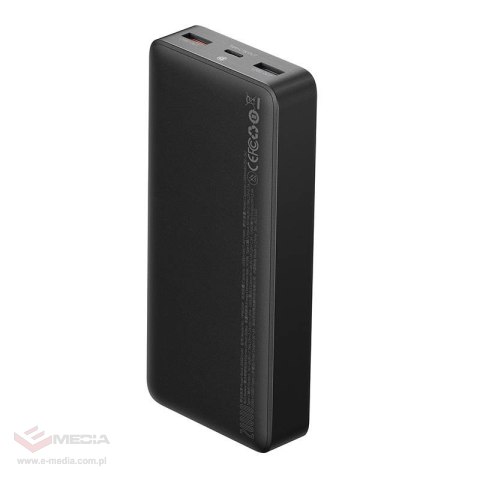 Powerbank Baseus Bipow, 20000mAh, 2x USB, USB-C, 25W (czarny)