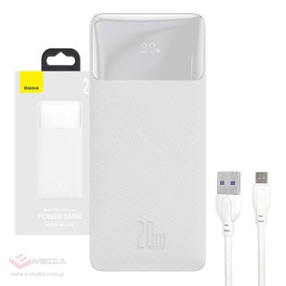 Powerbank Baseus Bipow 30000mAh, 2xUSB, USB-C, 20W (biały)