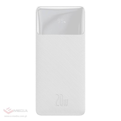 Powerbank Baseus Bipow 30000mAh, 2xUSB, USB-C, 20W (biały)