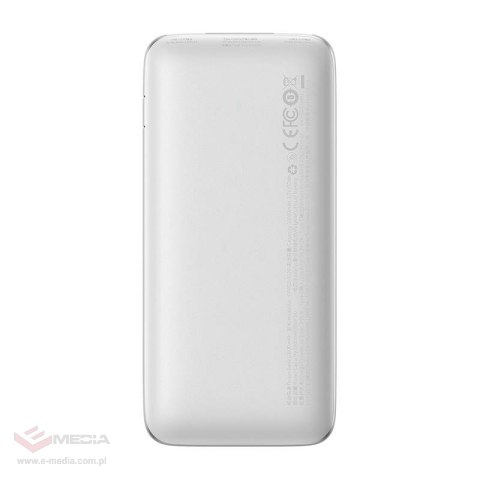 Powerbank Baseus Bipow Pro 10000mAh, 2xUSB, USB-C, 20W (biały)