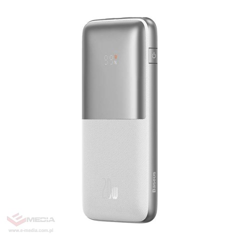 Powerbank Baseus Bipow Pro 10000mAh, 2xUSB, USB-C, 20W (biały)