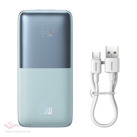 Powerbank Baseus Bipow Pro 10000mAh, 2xUSB, USB-C, 20W (niebieski)