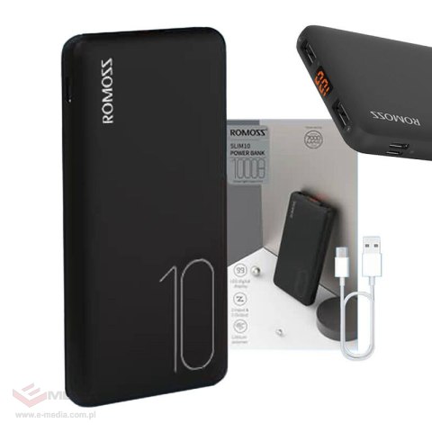 Powerbank Romoss PSP10 10000mAh (czarny)