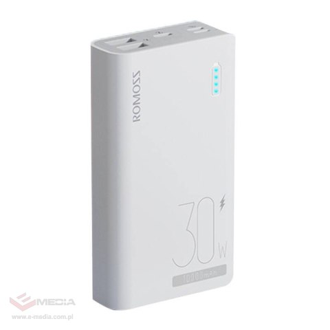 Powerbank Romoss Sense 4S Pro 10000mAh, 30W (biały)