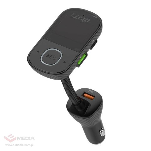 Transmiter FM LDNIO Bluetooth C705Q 2USB, USB-C + kabel Lightning