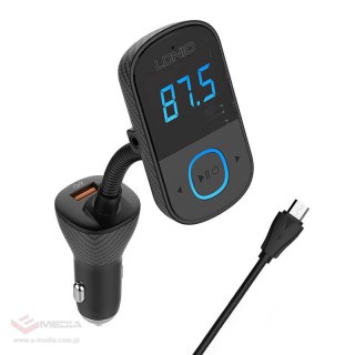 Transmiter FM LDNIO Bluetooth C705Q 2USB, USB-C + kabel MicroUSB