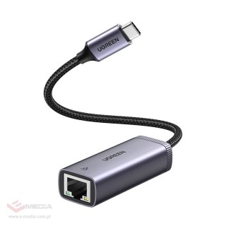 UGREEN CM483 Adapter sieciowy USB-C do RJ45 (szary)