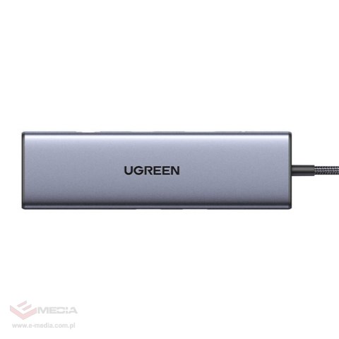 Adapter 10w1 UGREEN Revodok CM498 Hub USB do 3x USB-A 3.0, HDMI, VGA, RJ45, SD/TF, AUX3.5mm, PD Converter