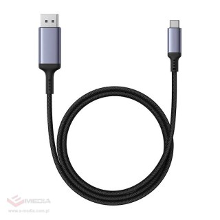 Adapter Baseus USB-C do DisplayPort 1,5m (czarny)