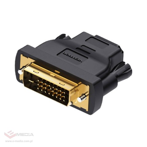 Adapter DVI (24+1) męski na HDMI 1.4 żeński Vention ECDB0 1080P 60Hz (czarny)