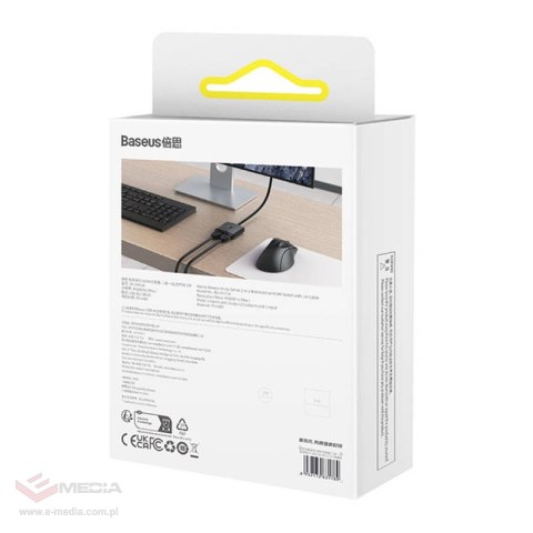 Adapter HDMI Baseus 2w1 z kablem 1m (czarny)