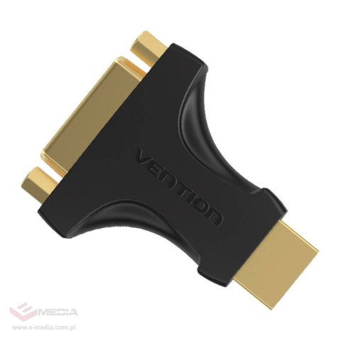 Adapter HDMI męski do DVI (24+5) żeński Vention AIKB0 2-kierunkowy