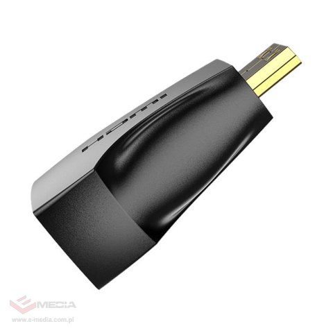 Adapter Mini HDMI męski do HDMI żeński Vention AISB0 4K 30Hz (czarny)