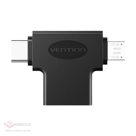 Adapter OTG USB 3.0 do USB-C i micro USB Vention CDIB0