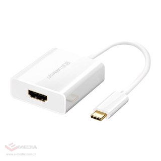 Adapter USB-C do HDMI 1.4 UGREEN 40273, 4K (biały)