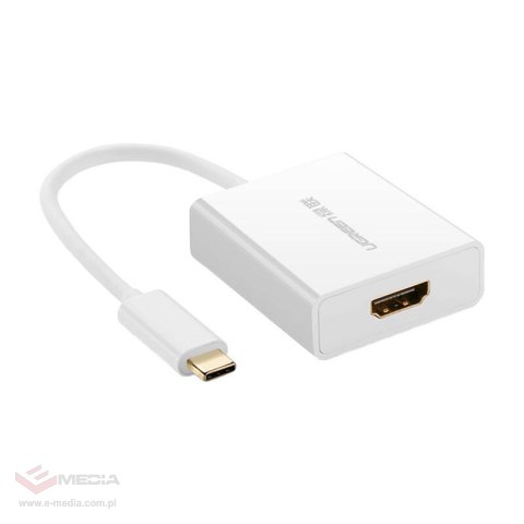 Adapter USB-C do HDMI 1.4 UGREEN 40273, 4K (biały)