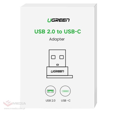 Adapter USB UGREEN US280 USB-C do USB-A 2.0 (czarny)