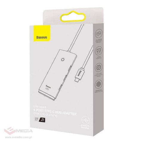 HUB USB 4-portowy USB-C 25CM (25CM)