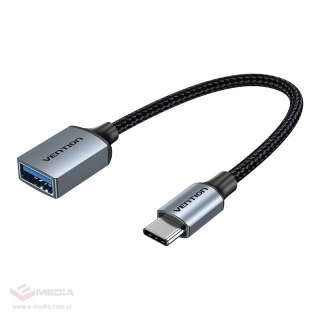 Kabel USB 3.0 C męski do USB żeński OTG Vention CCXHB 0,15m, 2A (szary)