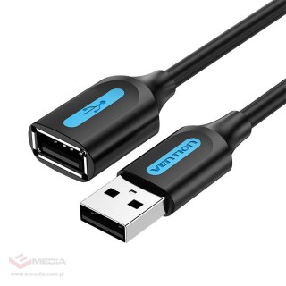 Kabel przedłużający USB 2.0 męski do żeński Vention CBIBD 0,5m (czarny)