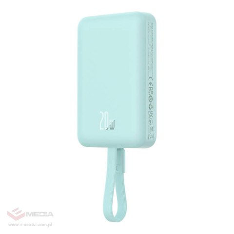 Powerbank magnetyczny Baseus Magnetic Mini 10000mAh, Lightning 20W MagSafe (miętowy)