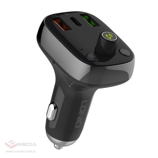 Transmiter FM LDNIO Bluetooth C704Q 2USB, USB-C + kabel USB-C