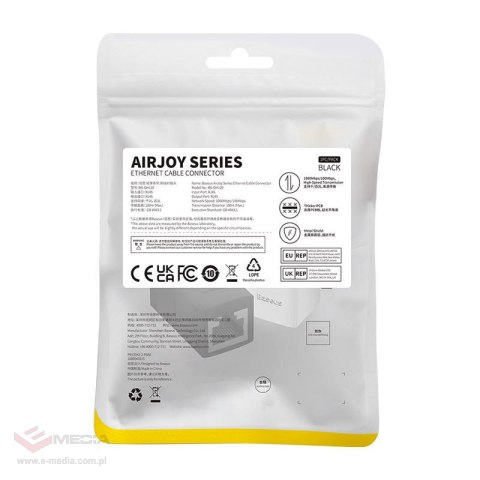 Złączka sieciowa Baseus, AirJoy series (czarny)