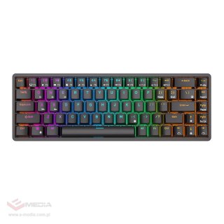 Bezprzewodowa klawiatura mechaniczna Royal Kludge RK837 RGB, Red switch (czarna)