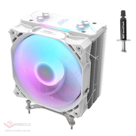 Chłodzenie aktywne do procesora Darkflash S11 Pro ARGB (radiator + wentylator 120x130) białe