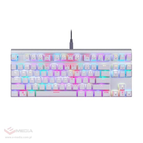 Klawiatura mechaniczna Motospeed CK101 RGB (biała)