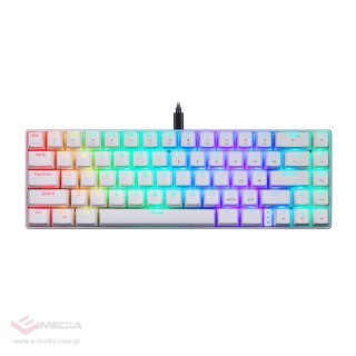 Klawiatura mechaniczna Motospeed CK67 RGB (biała)