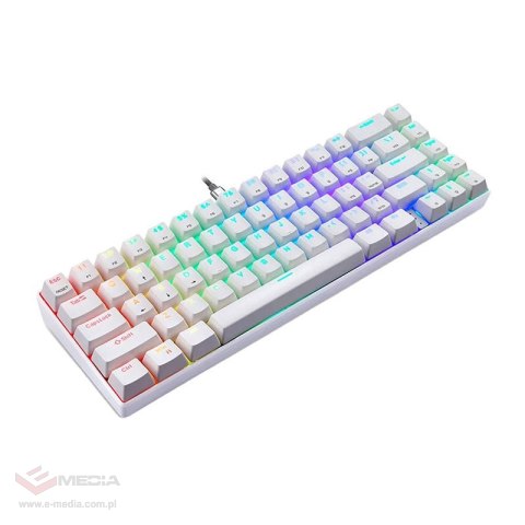 Klawiatura mechaniczna Motospeed CK67 RGB (biała)