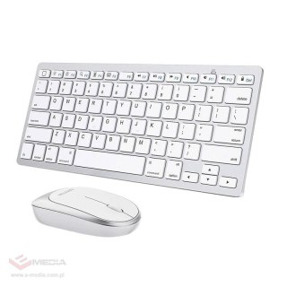 Zestaw klawiatura + mysz Omoton KB066 Silver (srebrny)