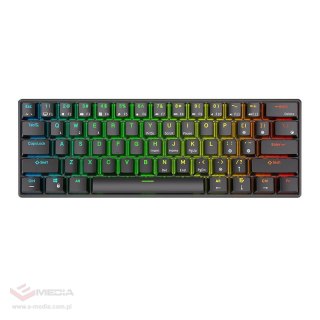 Klawiatura mechaniczna Royal Kludge RK61 RGB, red switch (czarna)