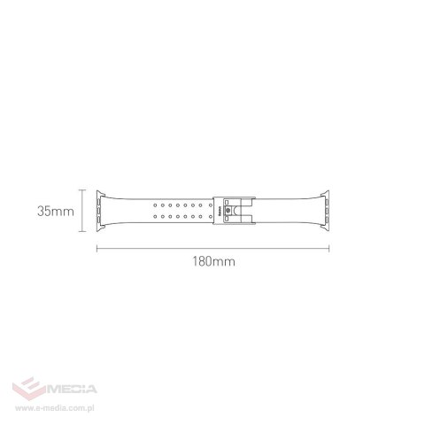 Baseus Slip-Thru pasek opaska bransoleta do Apple Watch 3/4/5/6/SE 38mm/40mm czarny (LBWSE-01)