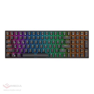 Bezprzewodowa klawiatura mechaniczna Royal Kludge RK100 RGB, Brown switch (czarna)