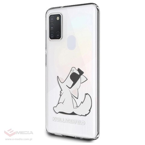 Etui Karl Lagerfeld Choupette Fun na Samsung Galaxy M21 - przezroczyste