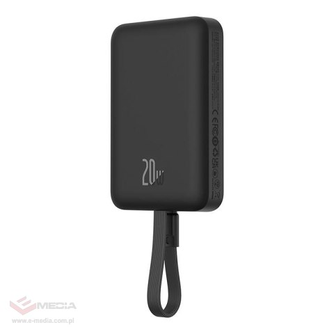 Powerbank magnetyczny Baseus Magnetic Mini 10000mAh, Lightning 20W MagSafe (czarny)